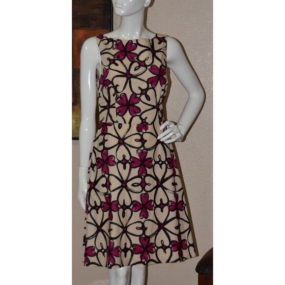 MOSCHINO Designer Cheap and Chic A-line Hearts Sleeveless Dress Size 8 - Picture 1 of 4